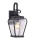 1 Light Small Wall Lantern - Mystic Black Finish, E27