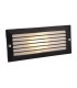 1 Light Outdoor Brick Light Outdoor - With Louvre Black, Opal Glass IP54, E27