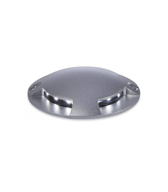 LED 12 Light 4 Way Walkover Recessed Light Aluminium, White IP67