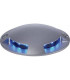 LED 12 Light 4 Way Walkover Recessed Light Aluminium, Blue IP67
