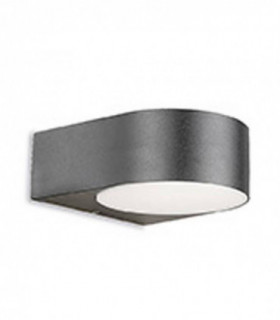 1 Light Outdoor Wall Light Grey IP44