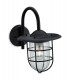 1 Light Wall Light Black IP44, E27
