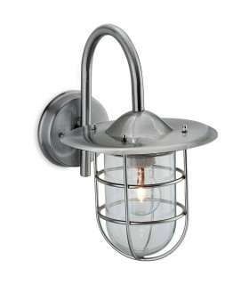 1 Light Wall Light Stainless Steel IP44, E27