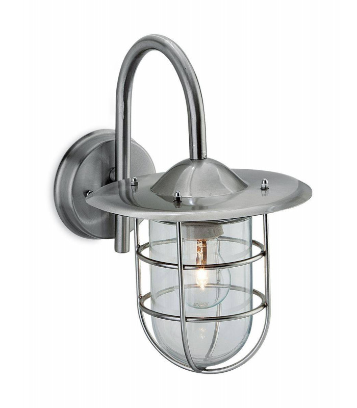 1 Light Wall Light Stainless Steel IP44, E27