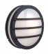 1 Light Wall/Flush Ceiling Pendant Light Graphite, Opal Diffuser IP54, E27