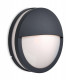 1 Light Wall/Flush Ceiling Pendant Light Graphite, Opal Diffuser IP54, E27