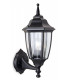 1 Light Outdoor Wall Lantern - Uplight Black IP44, E27