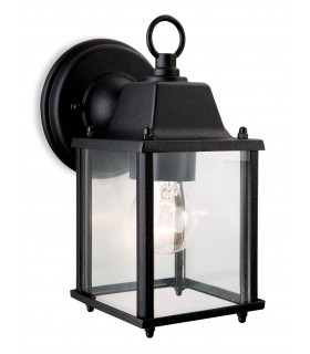 1 Light Lantern - Wall Light Black, E27