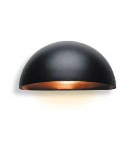 1 Light Outdoor Wall Light Black IP44, E27