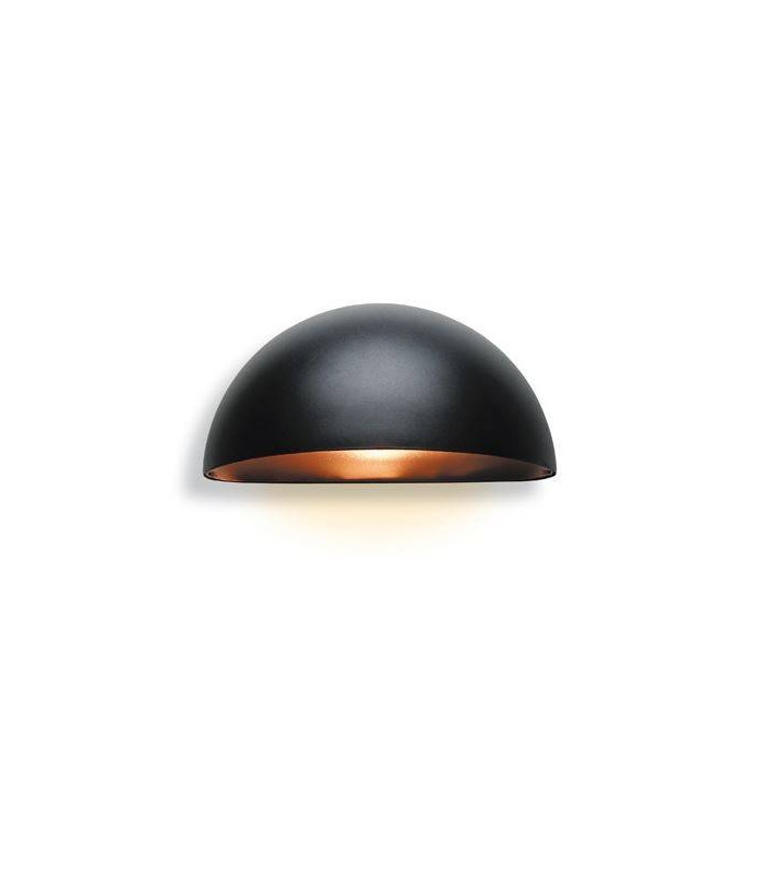 1 Light Outdoor Wall Light Black IP44, E27