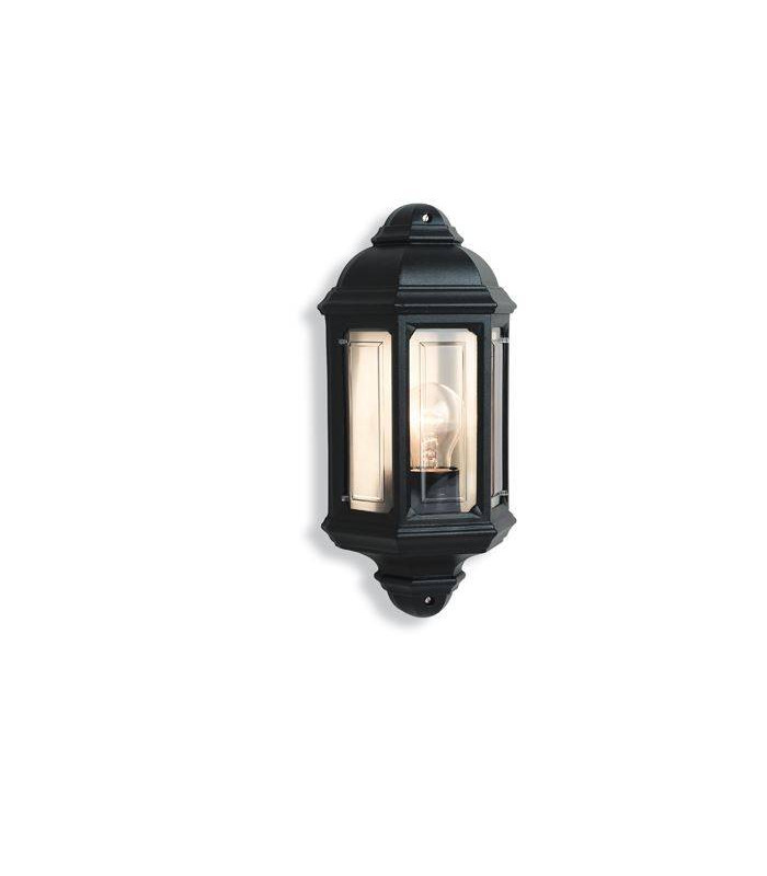 1 Light Outdoor Wall Lantern Black IP44, E27