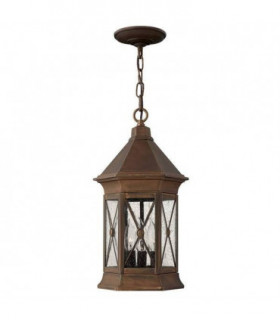 3 Light Outdoor Ceiling Chain Lantern Sienna IP44, E14