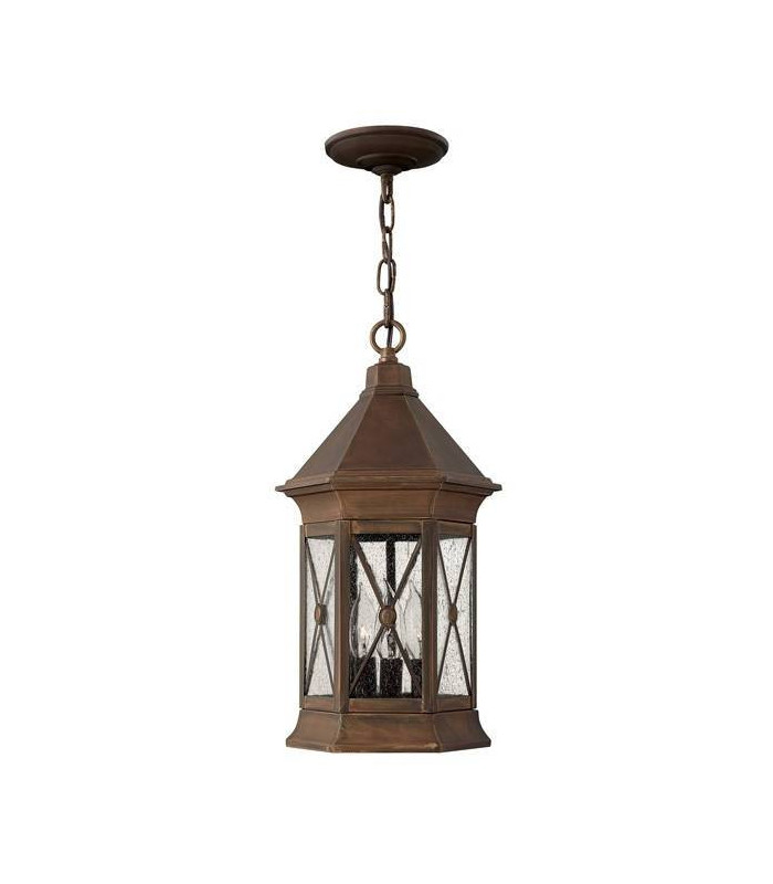3 Light Outdoor Ceiling Chain Lantern Sienna IP44, E14