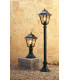 1 Light 4 Panel Lantern - Pillar Black IP43, E27