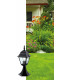 1 Light 4 Panel Lantern - Pillar Black IP43, E27