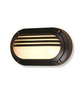 1 Light Outdoor Wall Light - 60W Black IP54, E27
