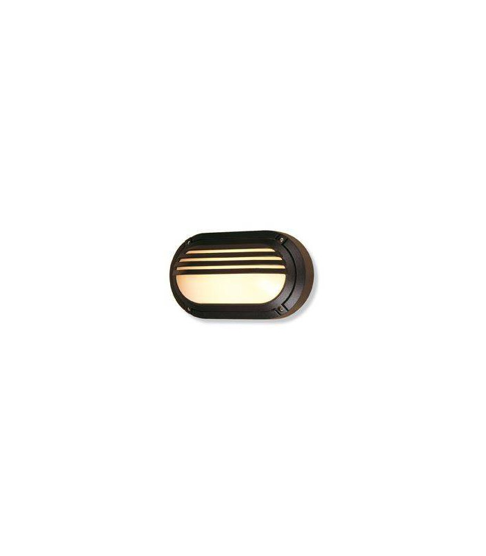 1 Light Outdoor Wall Light - 60W Black IP54, E27
