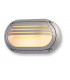 1 Light Outdoor Wall Light - 60W Silver IP54, E27