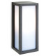 1 Light Outdoor Wall Light Graphite, Opal Diffuser IP54, E27