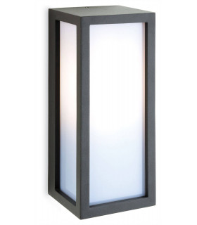 1 Light Outdoor Wall Light Graphite, Opal Diffuser IP54, E27