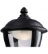 LED Outdoor Wall Lantern Uplight Black IP44