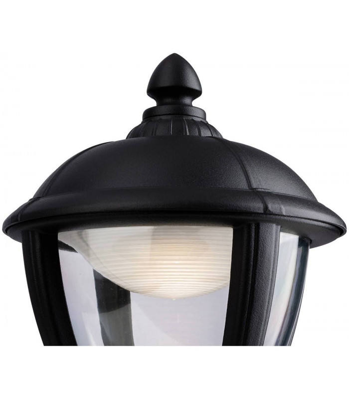 LED Outdoor Wall Lantern Uplight Black IP44