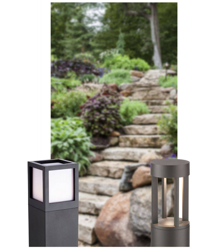 LED 1 Light Outdoor Small Bollard Light Graphite IP54