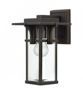 1 Light Outdoor Small Wall Lantern Light Oil Rubbed Bronze IP44, E27