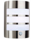 1 Light Steel Outdoor Wall Light Light, PIR Stainless Steel IP44, E27