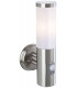 1 Light Outdoor Wall Light Light, PIR Stainless Steel IP44, E27