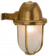 1 Light Outdoor Wall Light Solid Brass, Frosted Glass IP64, E27