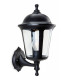 1 Light Outdoor Wall Lantern - Uplight Black IP44, E27