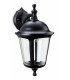 1 Light Outdoor Wall Lantern - Downlight Black IP44, E27