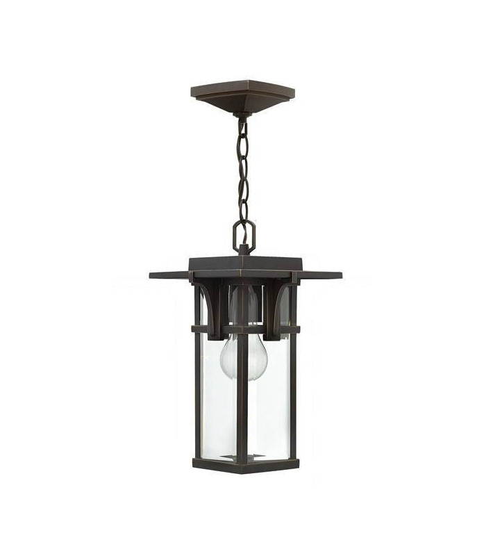 1 Light Outdoor Ceiling Chain Lantern Oil Rubbed Bronze, E27