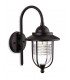 1 Light Outdoor Wall Lantern Black IP44, E27