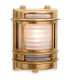 1 Light Outdoor Wall Light Brass, Frosted Glass IP64, E27