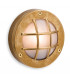1 Light Outdoor Wall, Flush Light Brass, Frosted Glass IP64, G9