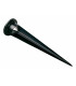 LED 1 Light Outdoor Wall Light & Spike Spot Black IP68