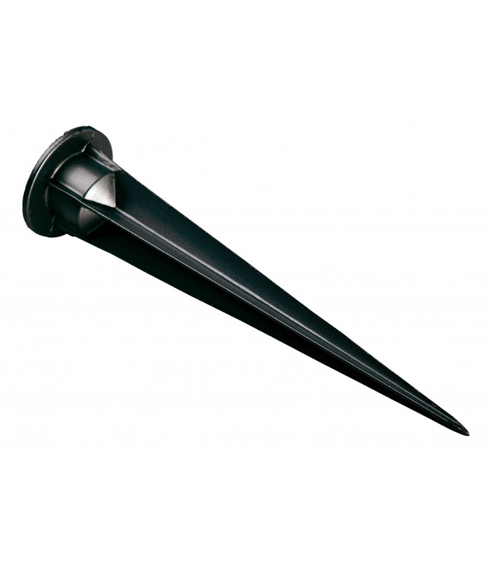 LED 1 Light Outdoor Wall Light & Spike Spot Black IP68