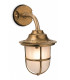1 Light Outdoor Wall Light Brass, Frosted Glass IP64, E27