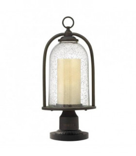 1 Light Outdoor Pedestal Light Oil Rubbed Bronze IP44, E27