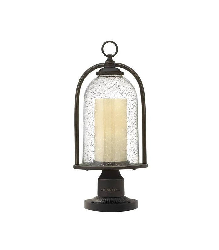 1 Light Outdoor Pedestal Light Oil Rubbed Bronze IP44, E27