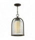 1 Light Outdoor Ceiling Chain Lantern Oil Rubbed Bronze, E27