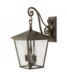 4 Light Outdoor Large Wall Lantern Light Regency Bronze IP44, E14