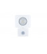 LED Floodlight 10W 4000K 850lm PIR sensor Matt White IP64