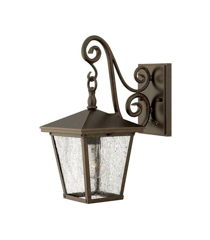 1 Light Outdoor Small Wall Lantern Light Regency Bronze IP44, E27