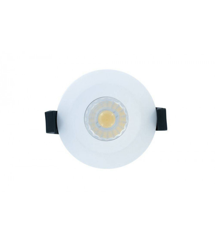 LED Low Profile IP65 Fire Rated Downlight Recessed Spotlight 6W 4000K 440lm Dimmable Matt White IP65