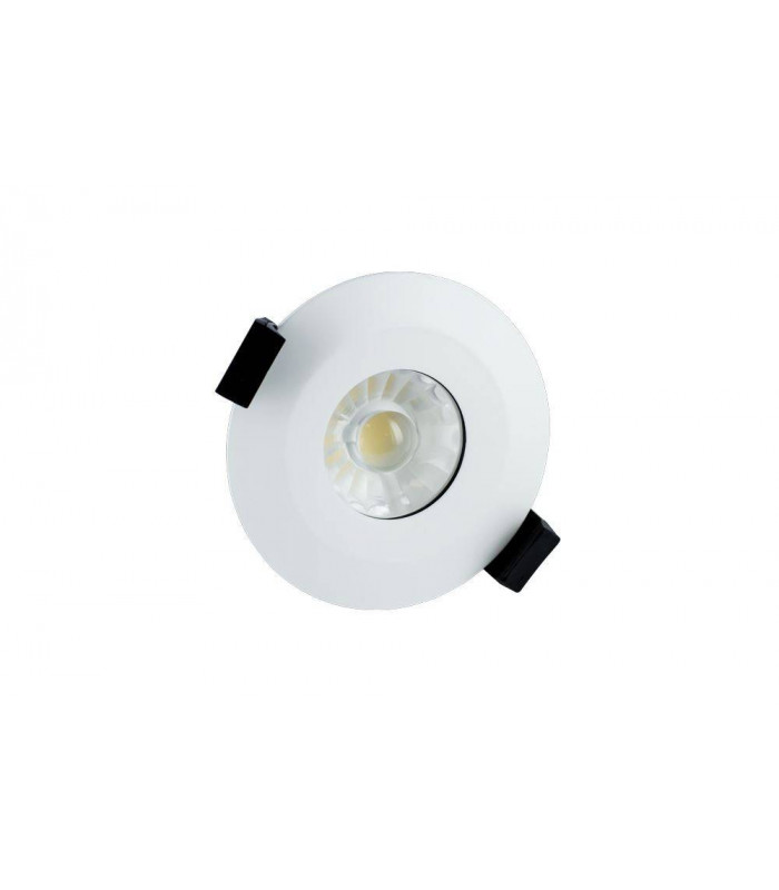 LED Low Profile IP65 Fire Rated Downlight Recessed Spotlight 8.5W 660lm 4000K Dimmable Matt White IP65