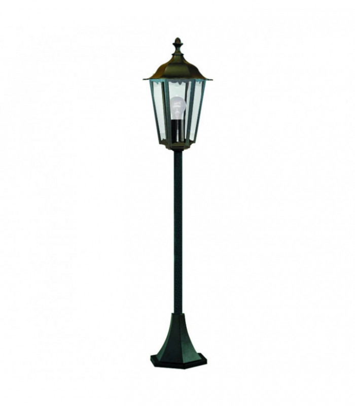 1 Light Outdoor Bollard Light Black IP44, E27