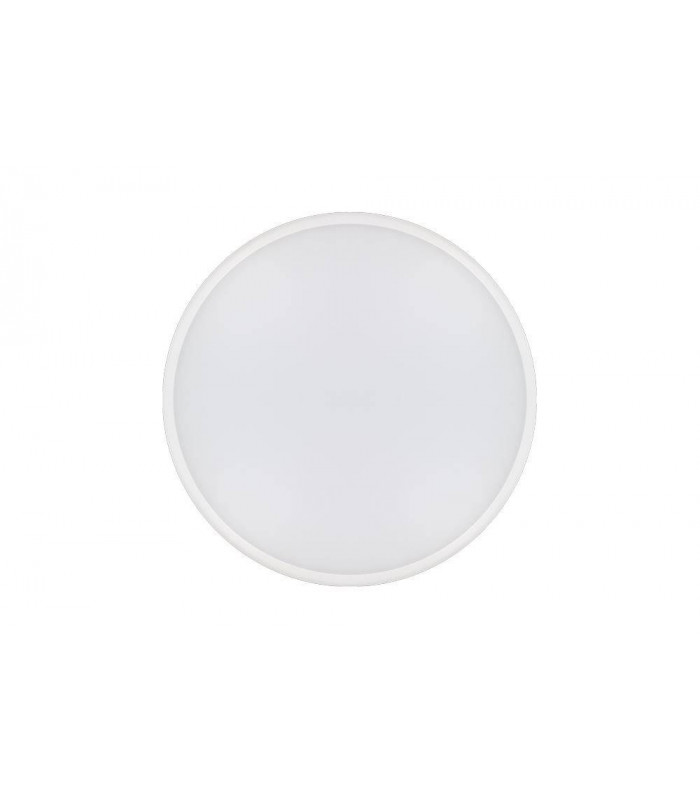 LED Flush Ceiling / Wall Light 18W 4000K 1584lm 10% Standby Microwave Sensor Matt White IP54